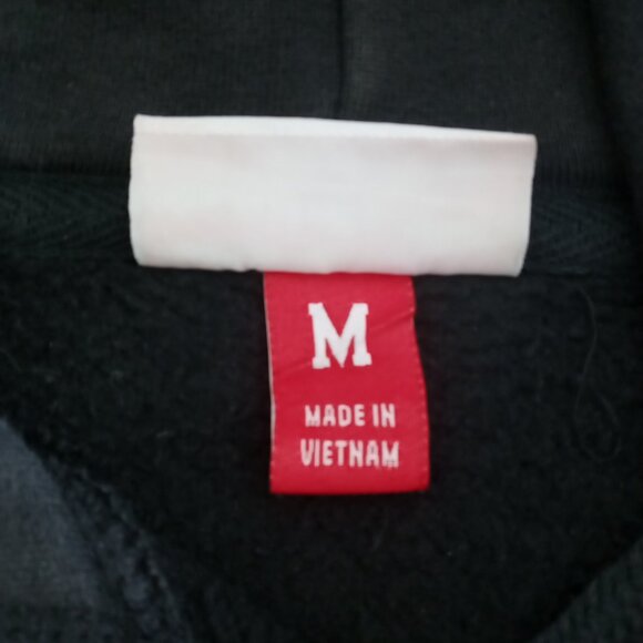 Vintage Toronto Raptors Mitchell & Ness Black Gold NBA Hoodie Size Medium - Picture 7 of 8